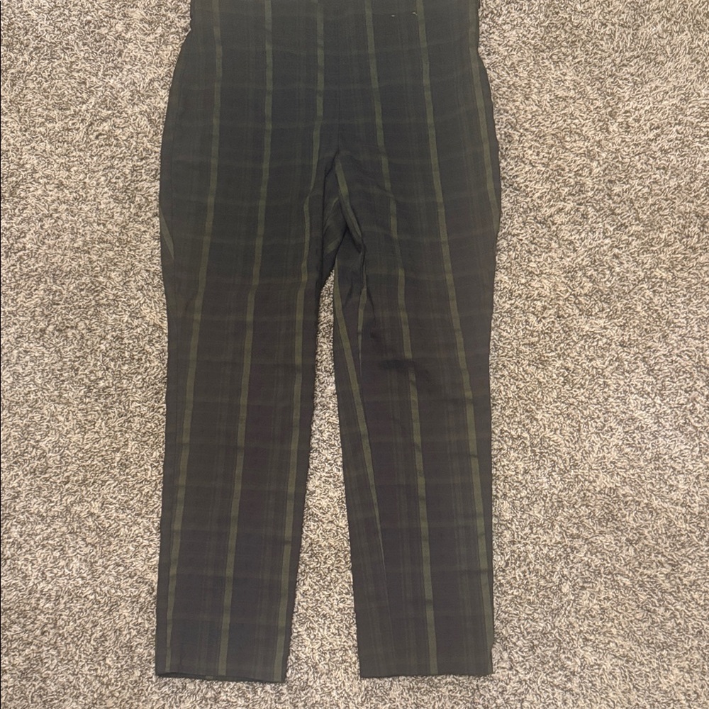 Worthington Dark Plaid Skinny Pants